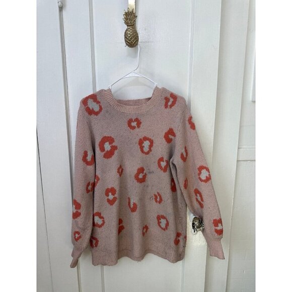 Terra & sky women’s size 0 – X large leopard sweater - Picture 1 of 10